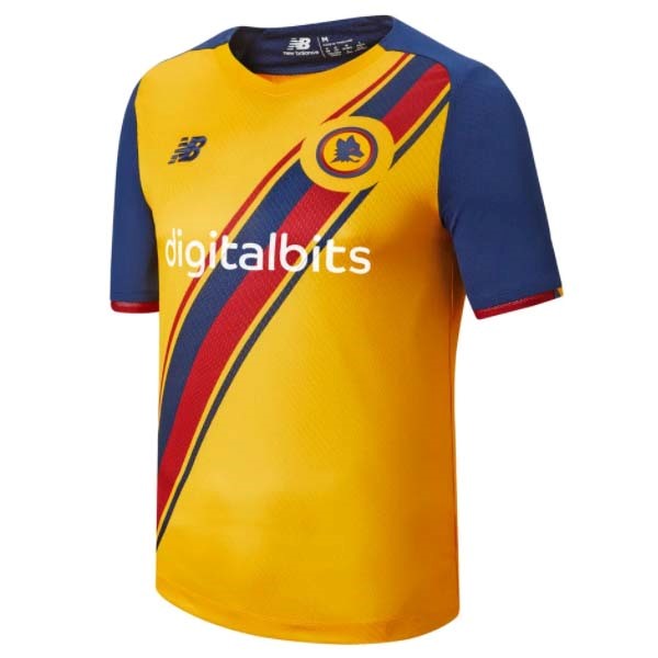 Tailandia Camiseta AS Roma Tercera 2021-2022 Amarillo